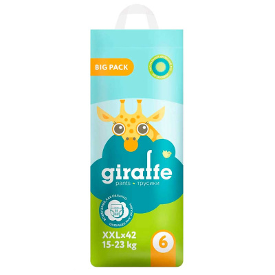 Подгузники-трусики Giraffe XXL 15-23 кг 42 шт Lovular 429712